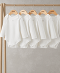 Mamas & Papas White Longsleeved Bodysuits (5 Pack)